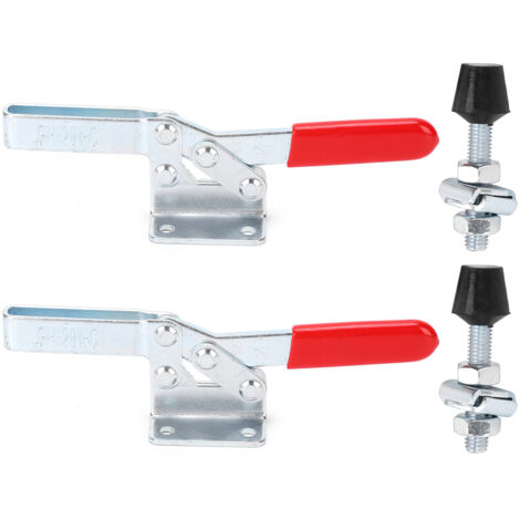 2 Pièces Étau à Levier en Acier Allié Anti-Rouille, Outil à Main à Libération Rapide 182kg GH201C (1/5)