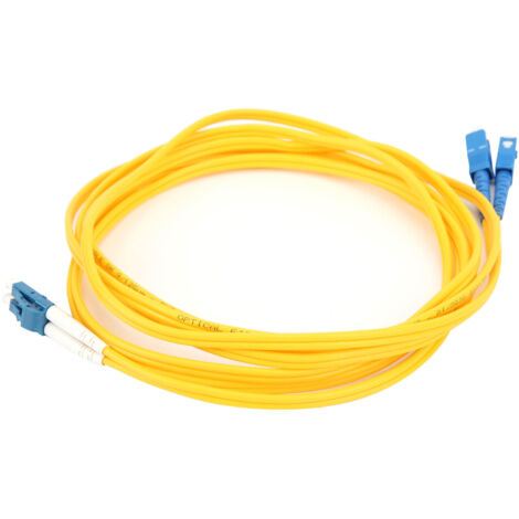 Câble de raccordement fibre optique LC UPC, cordon de communication haute performance, 3.03 mm MPVC, compatible SMD. (1/5)