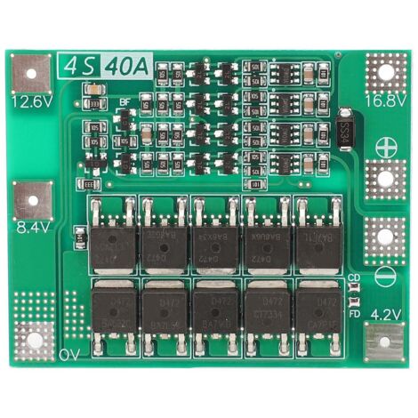 Carte de Protection Li-ion 4S 40A 16.8V Module Batterie Lithium Amélioré (1/5)