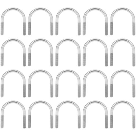 20 Pièces Boulons en U Acier Inoxydable 304 M6x33, Pièces Mécaniques et Quincaillerie