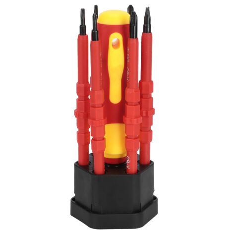 Tournevis Isolé Double Usage avec Embouts Cruciformes pour Électricien - Outillage à Main (1/5)