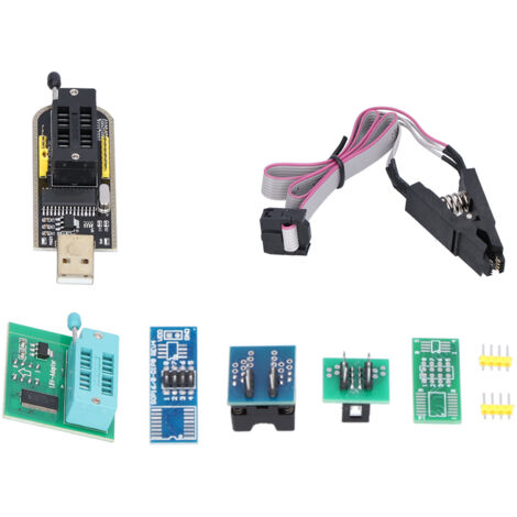 Kit de Test Flash Chip avec Pinces Programmeur pour Carte Mère, Format SOIC/SOP, Réf. 242593 (1/5)