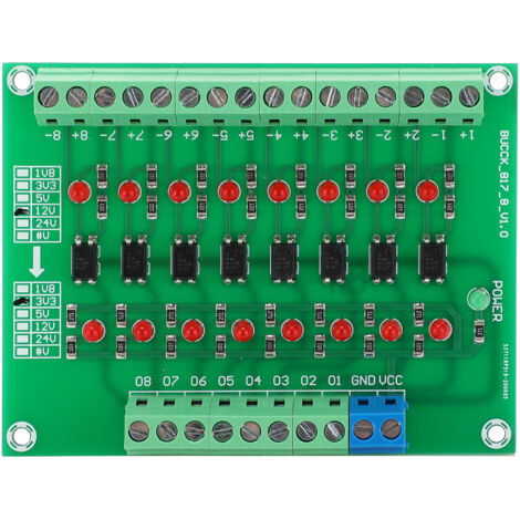 Carte de Conversion de Tension Module Résine 8 Canaux Isolation Photoelectrique PLC Signal (1/5)