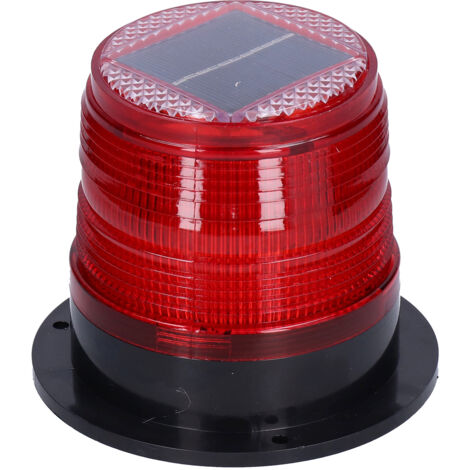 Lampe de signalisation LED solaire magnétique pour voiture, clignotant rouge pour sécurité routière, 5V (1/5)