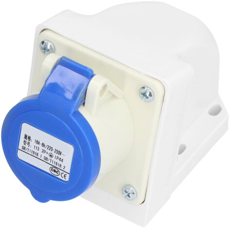 5Pcs Connecteur Industriel Prise 220V-250V, Haute Conductivité, Antidérapant et Durable (1/5)