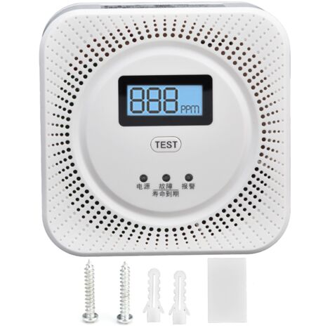 Détecteur de Fumée et de Monoxyde de Carbone JMH501 - Alarme Gaz Intérieure pour Maison (1/5)