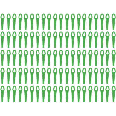100 Lames de Coupe en Plastique pour Tondeuse à Gazon, Outil de Jardin pour Taille et Élagage, Accessoires de Remplacement (1/5)