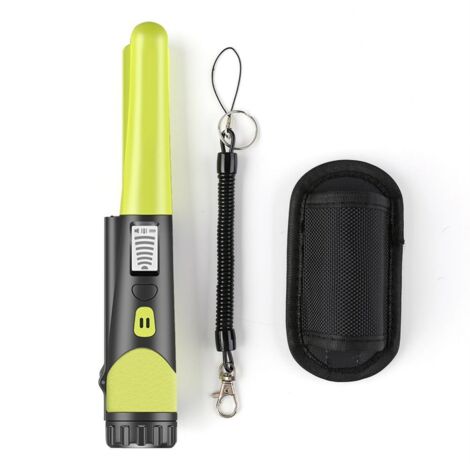 Détecteur de métaux portable étanche avec alerte sonore et vibration, idéal pour la recherche d'or en extérieur pour adultes et enfants. (1/5)