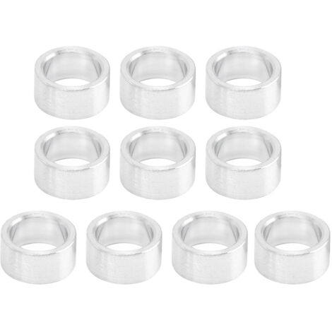 10 pièces Entretoises en Alliage d'Aluminium Rondes, Joints d'Espacement, Diamètre Extérieur 8mm (1/5)
