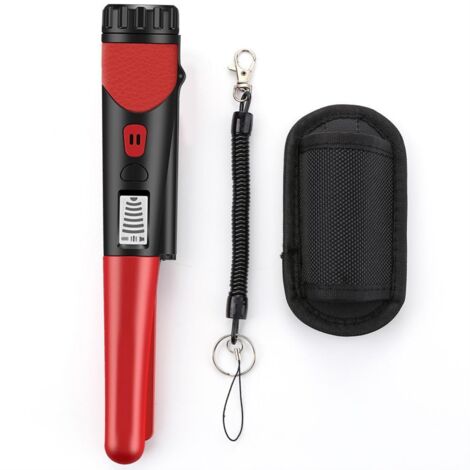 Détecteur de métaux portable étanche avec alarme sonore et vibration, idéal pour la recherche d'or en extérieur pour adultes et enfants. (1/5)