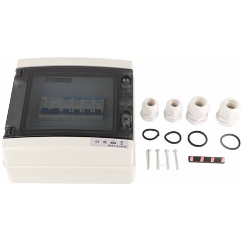 Boîte de Distribution 4 Entrées Étanche 4MCB + Interrupteur Principal 100A pour Maison 230V (1/5)