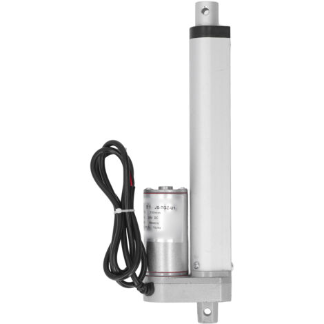 Vérin Linéaire 24V Blanc pour Fauteuil Massant, Engrenage Métal 750N, Course 150mm, Adapté Canapé Électrique (1/5)
