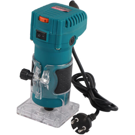Défonceuse Électrique 800W 6 Vitesses pour Découpe, Rainurage et Sculpture sur Bois Bleue (1/5)