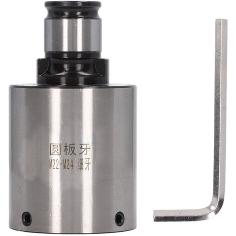 Mandrin à tarauder rond en acier au carbone 31mm, résistance à l'oxydation, pour filetage fin, outil machine robuste. (1/5)