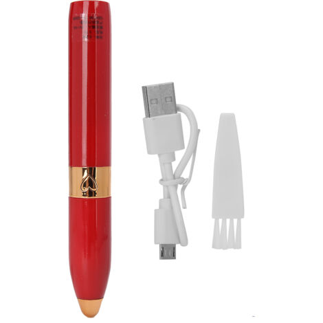 Epilateur Visage Femme USB - Rasoir Sourcils Lèvres Électrique (Modèle Rouge A) (1/5)