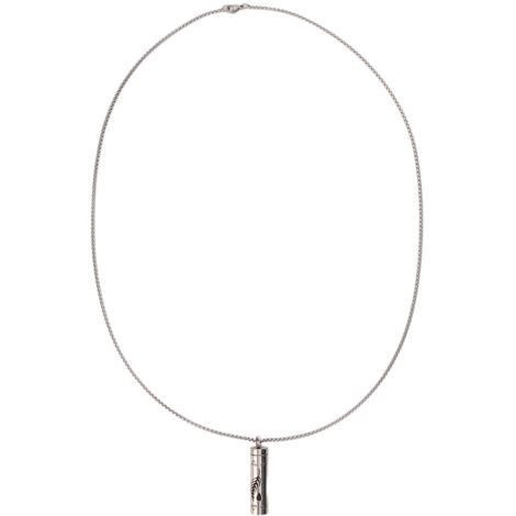 Collier Cylindrique Creux Petit Pendentif Acier Inoxydable Diffuseur d'Aromathérapie N2809 12 (1/5)