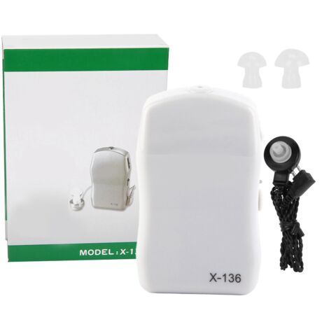 Amplificateur Sonore Anti-Bruit pour Personnes Malentendantes - Appareil Auditif avec Réduction de Bruit et Soins de l'Ouïe