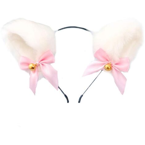 Serre-tête oreilles de chat Cosplay pour fille, accessoire déguisement mignon peluche (1/5)