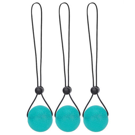 3 pièces Balle Anti-Stress en Silicone pour Poignet et Doigts, Exercice de Préhension, Entraînement Fitness et Relaxation, Vert 35 Degrés (1/5)