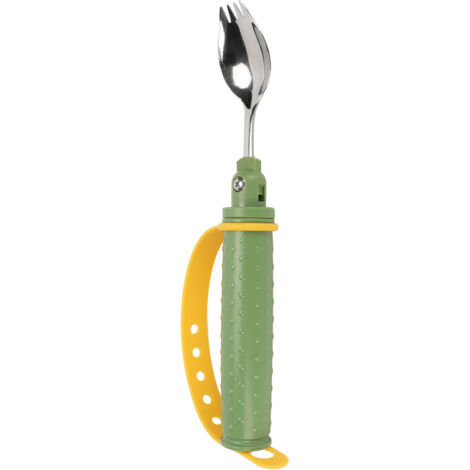 Cuillère Adaptée pour Tremblements des Mains, Ustensile Pondéré Anti-Dérapant pour Parkinson, Aide Alimentaire Ergonomique sans BPA