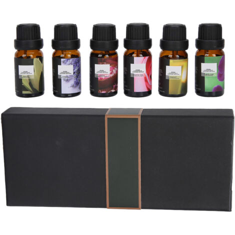 6 pièces d'huile essentielle soluble pour diffuseur, extraits végétaux aromathérapie 10ml (1/5)