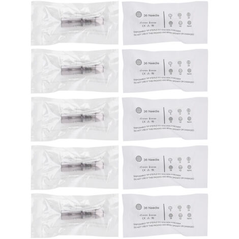 10 pièces d'aiguilles microblading 36 broches pour machine de microneedling électrique - accessoires beauté (1/5)