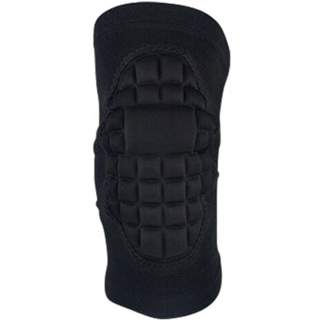 Manchon de Genou Sportif Respirant avec Coussinet Doux pour Course et Fitness Noir (1/5)
