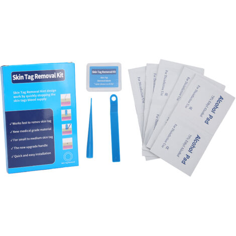 Kit de Suppression d'Acrochordons Rapide avec Outils pour Verrues et Grains de Beauté, Diamètre 2‑5mm, 10 Pièces