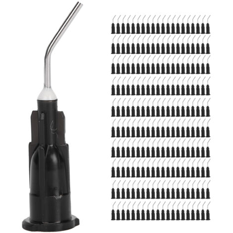 200 Pièces Seringue de Nettoyage Dentaire à Embout Courbé et Dents Fluides pour Soins Individuels (1/5)