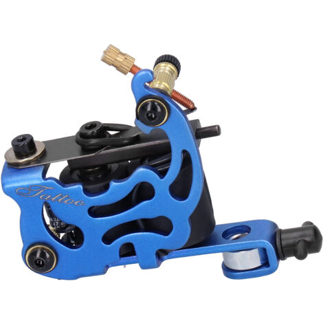Machine de Tatouage Alliage Professionnelle pour Débutants, Bobine de Casting Bleue ZZ056 (1/5)