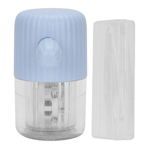 Nettoyeur de Lentilles Portable Manuel, Boîtier de Rotation Mignon pour Nettoyage de Lentilles de Contact Bleu (1/5)