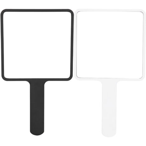 2pcs Miroir de Maquillage Portable Compact, Miroir de Vanité Carré pour Beauté et Cosmétiques (1/5)