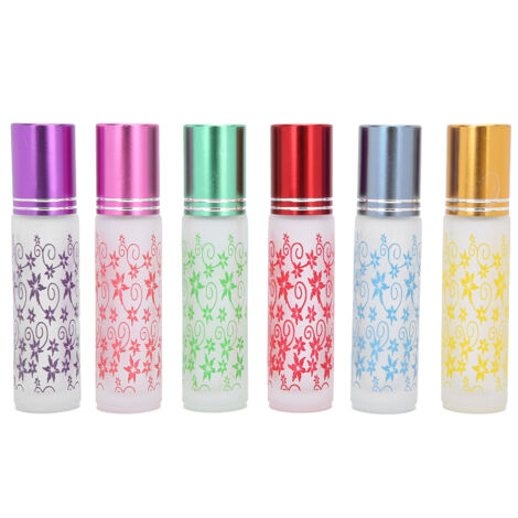 Flacon Roller 10ml Anti-Fuites avec Bille - Récipient Vide pour Huiles Essentielles (1/5)