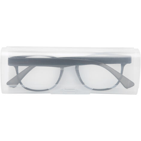 Lunettes de lecture élégantes pour seniors, unisexes et portables +350 en noir et gris (1/5)
