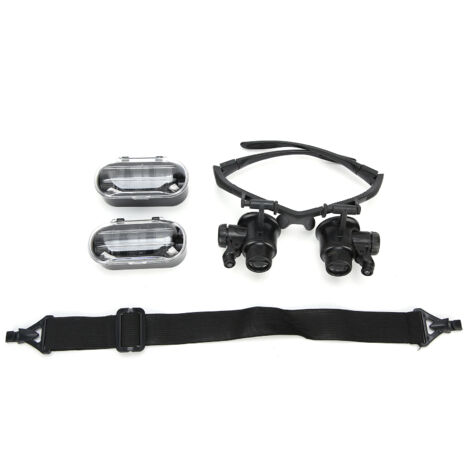 Loupe de Précision 10x-25x avec Éclairage LED pour Réparation de Montres et Bijoux (9892G) (1/5)
