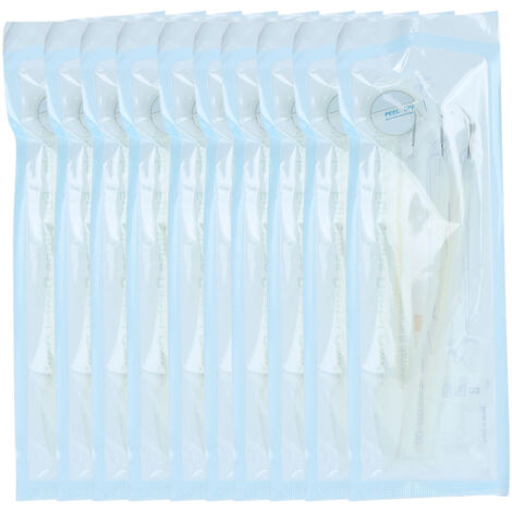 10 Pièces Kit Dentaire Miroir Brucelles Grattoir à Tartre Outils de Détartrage (1/5)