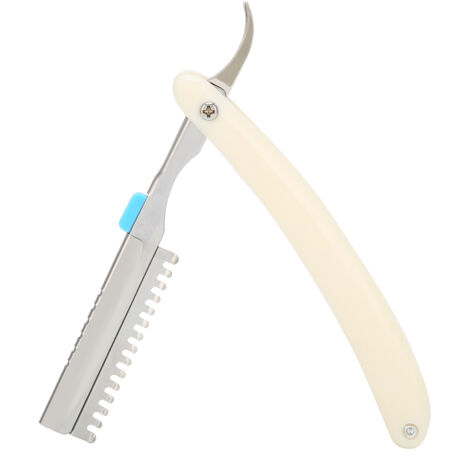 Porte-lame de rasoir manuel en acier inoxydable, support couteau pliant pour salon (1/5)