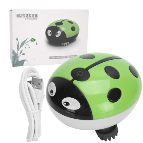 Masque de Massage Électrique pour Tête Silencieux, Rechargeable USB, pour Cuir Chevelu, Bras, Jambes et Cou - Vert (1/5)