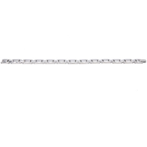 Bracelet Magnétique en Acier Titane Unisexe pour Soulagement de la Douleur - Style Élégant Argenté (1/5)