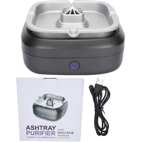 Purificateur d'air rechargeable pour fumée de cigarette - Éliminateur d'odeurs et cendrier innovant (1/5)