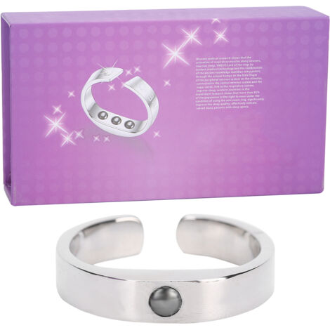 Bague Anti Ronflement Magnétique - Dispositif d'Acupression pour Améliorer le Sommeil et la Santé (Taille M) (1/5)