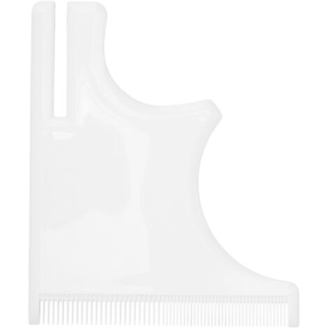 Guide de Forme pour Barbe - Outil de Styling Blanc pour Tracer Ligne de Cou et Contour (1/5)