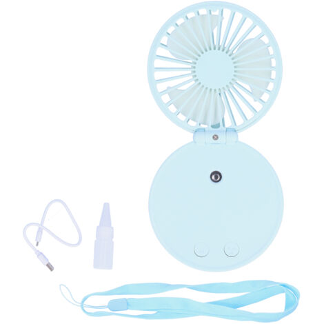 Ventilateur de Poche Rechargeable USB avec Brumisateur pour Bureau, École et Voyage (1/5)