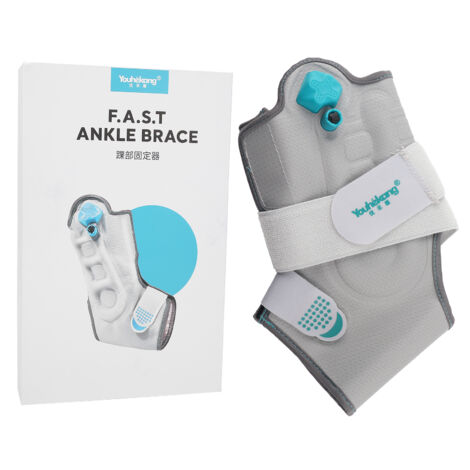 Attelle de cheville gonflable unisexe - Support de récupération pour blessures pied/gauche Taille S/M (1/5)