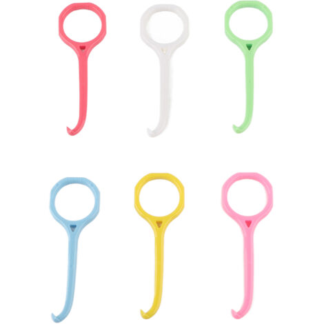 6 pièces Outil de Retrait d'Aligner Dentaire Anti-Dérapant pour Soins Bucco-dentaires et Appareils Orthodontiques (1/5)