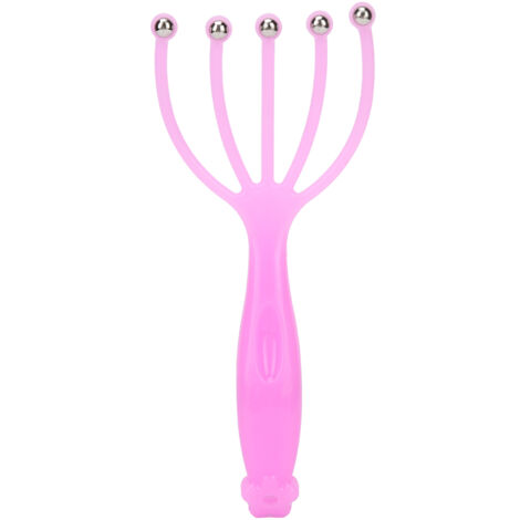 Masseur de Cuir Chevelu Anti-Fatigue, Appareil de Massage Crânien Relaxant Profond - Rose
