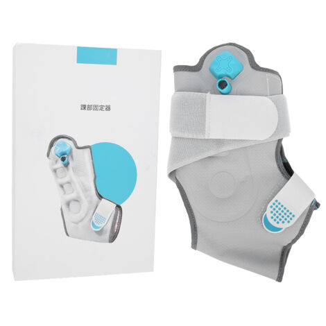 Attelle de cheville gonflable unisexe - Support de récupération pour blessures pied droit Taille S/M (1/5)