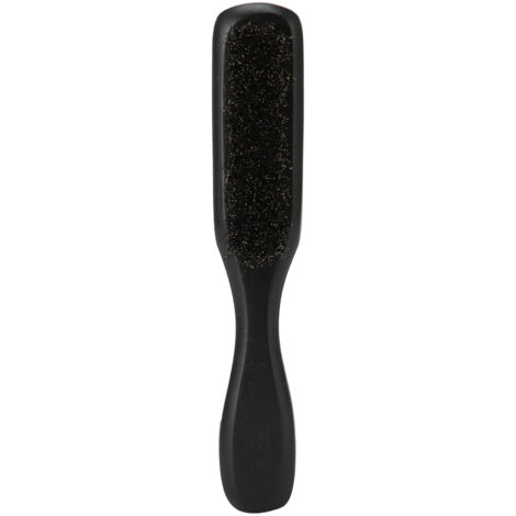 Brosse à Barbe en Poils Naturels avec Manche en Bois pour Homme - Noir (1/5)