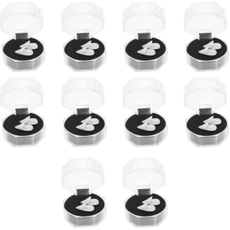 10 Paires de Fausses Dents Lumineuses pour Costume Halloween, Accessoire de Fête en Résine 1.7cm (1/5)