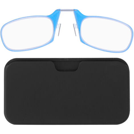 Lunettes de lecture anti-lumière bleue sans branches, unisexe pour seniors, clip nasal (+150 protection bleue) (1/5)